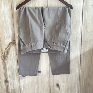 Women’s Sundance Tapered Taupe Trousers with Seam Accents, Sz 8